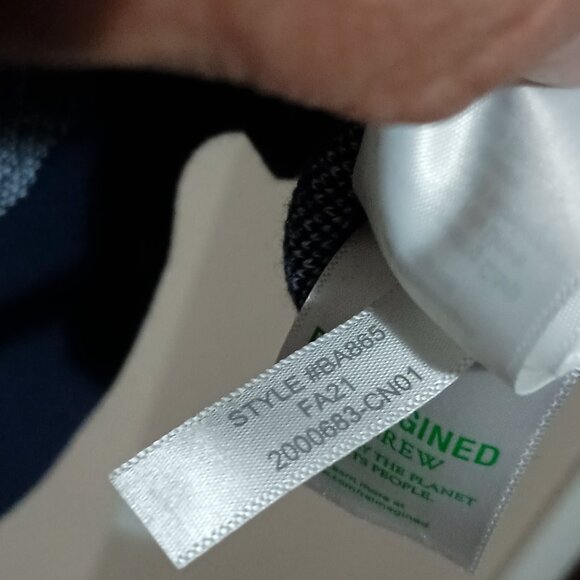 J Crew Teddie Sweater Women Size Medium Blue/White Checkered - Picture 10 of 12